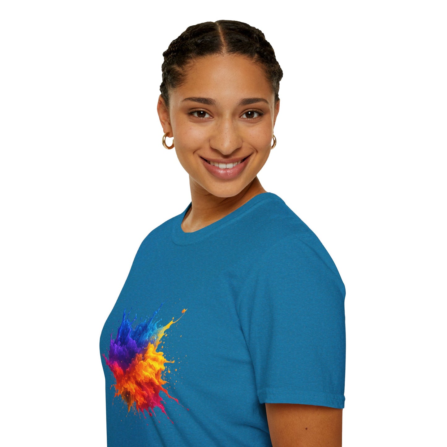 Color Burst Paint Splash Shirt – Vibrant Abstract Art Tee for Creatives & Color Lovers Colorful Apparel