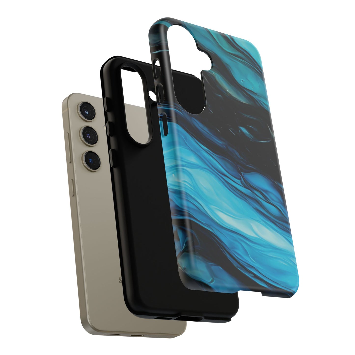 Samsung Galaxy Blue Splash Phone Case