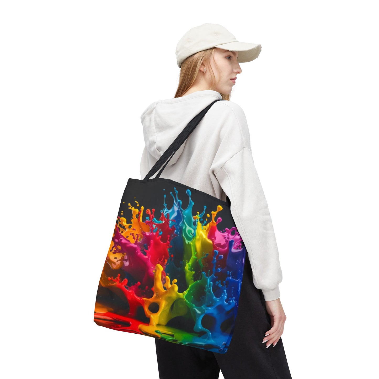 Colorful Splash Tote Bag - Vibrant Art for Every Occasion