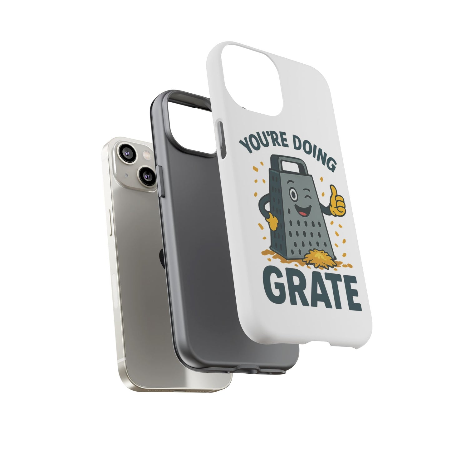 iPhone Case, You're Doing Grate Cheese Phone Case Funny iPhone Case Gift for Foodie Chef Case