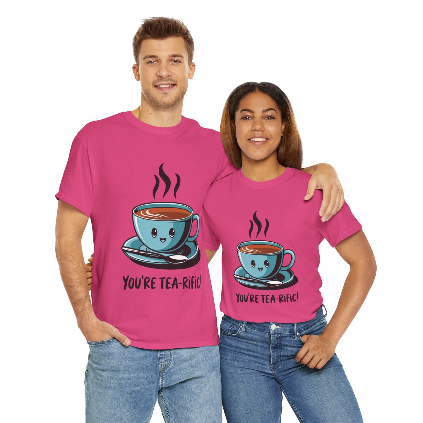 You’re Tea-Rific! Cute Tea Pun T-Shirt for Tea Lovers - Funny Gift, Kawaii Cup Graphic Tee - Unisex Soft Cotton Shirt