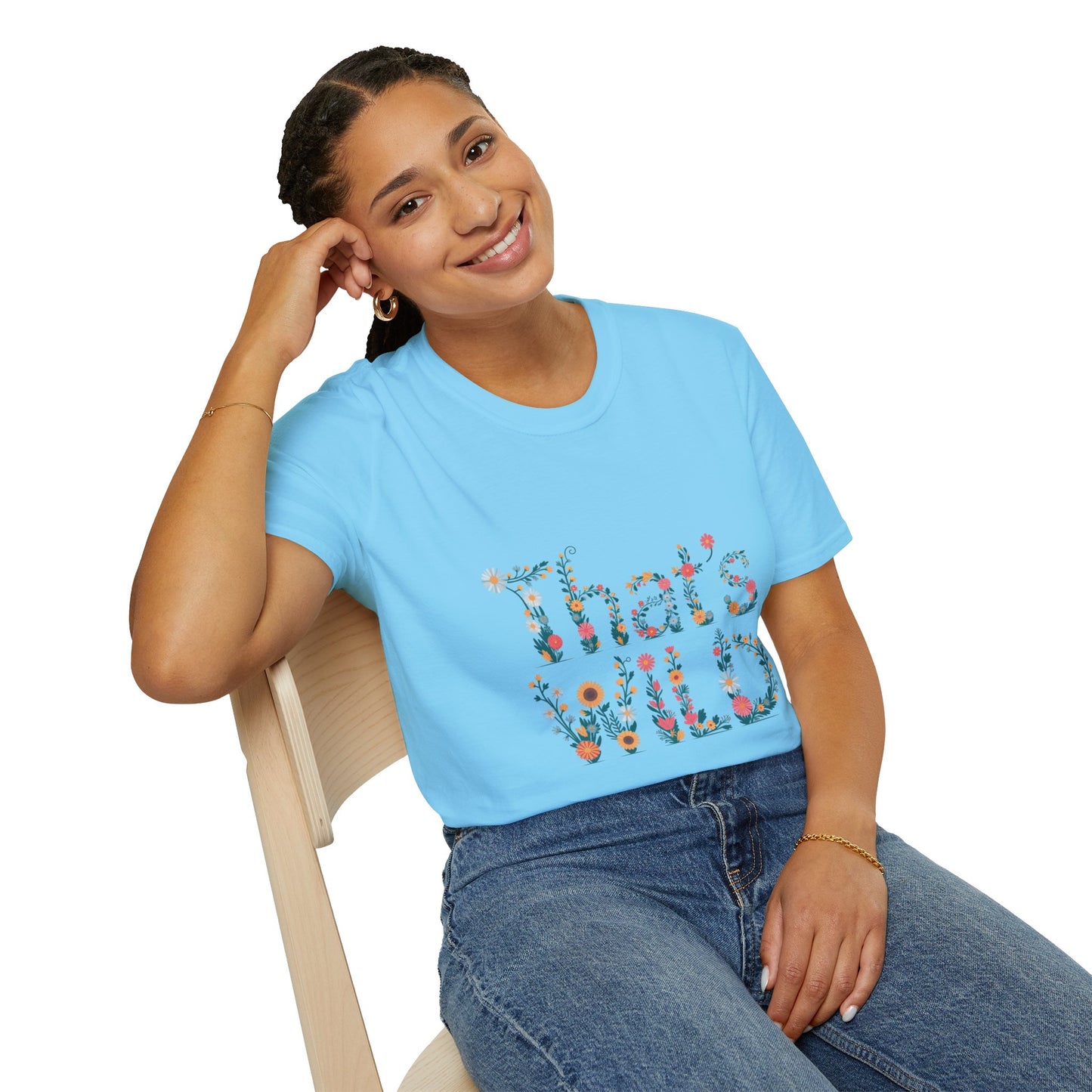 Cottagecore Floral ‘That’s Wild’ Graphic Tee • Wildflower Nature Shirt • Retro Bloom T‑shirt • Botanical Cottagecore Aesthetic Gift