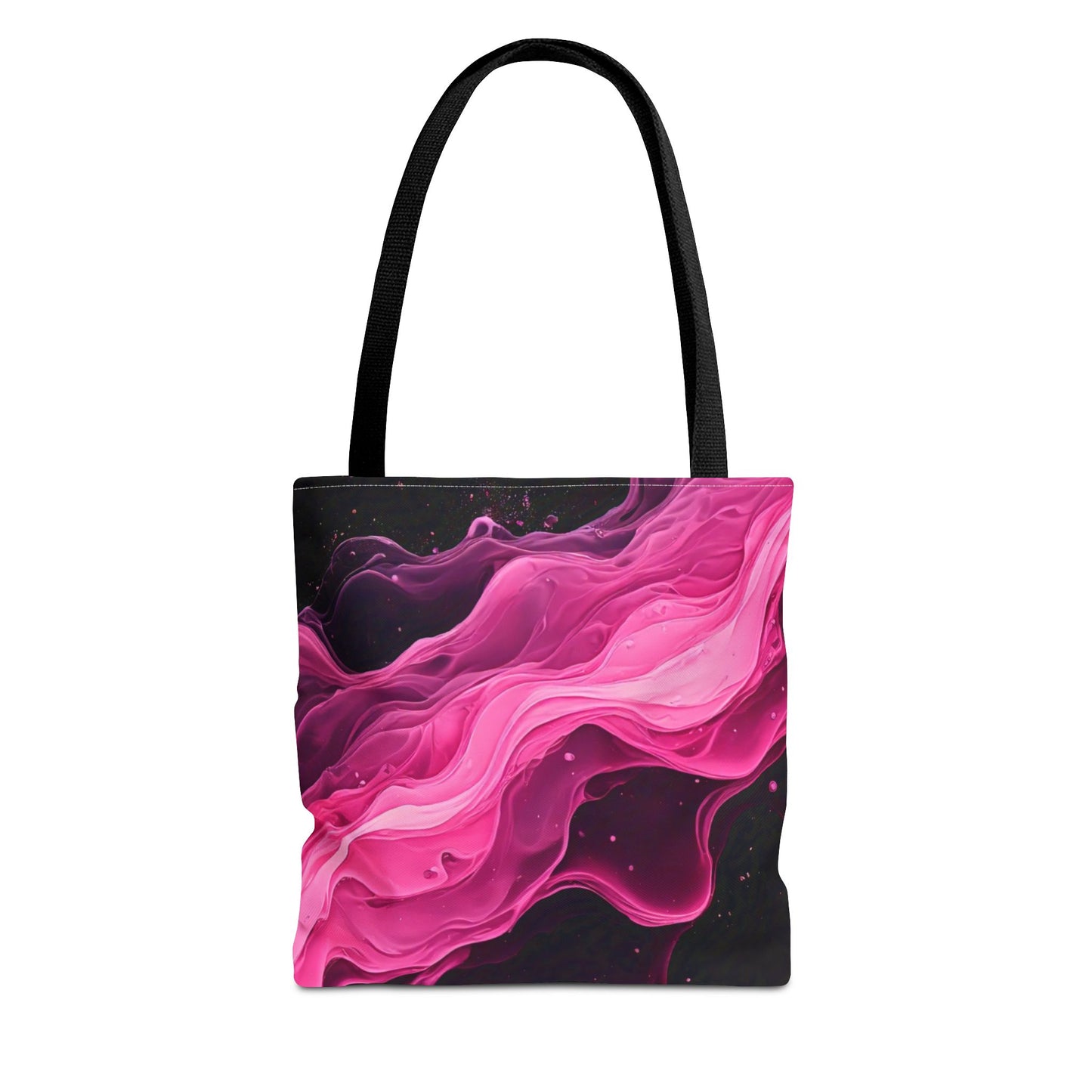 Pink Abstract Tote Bag | Bold Magenta Swirl Art Print Tote | Abstract Expressionism Carryall | Statement Shopper | Canvas Tote Bag
