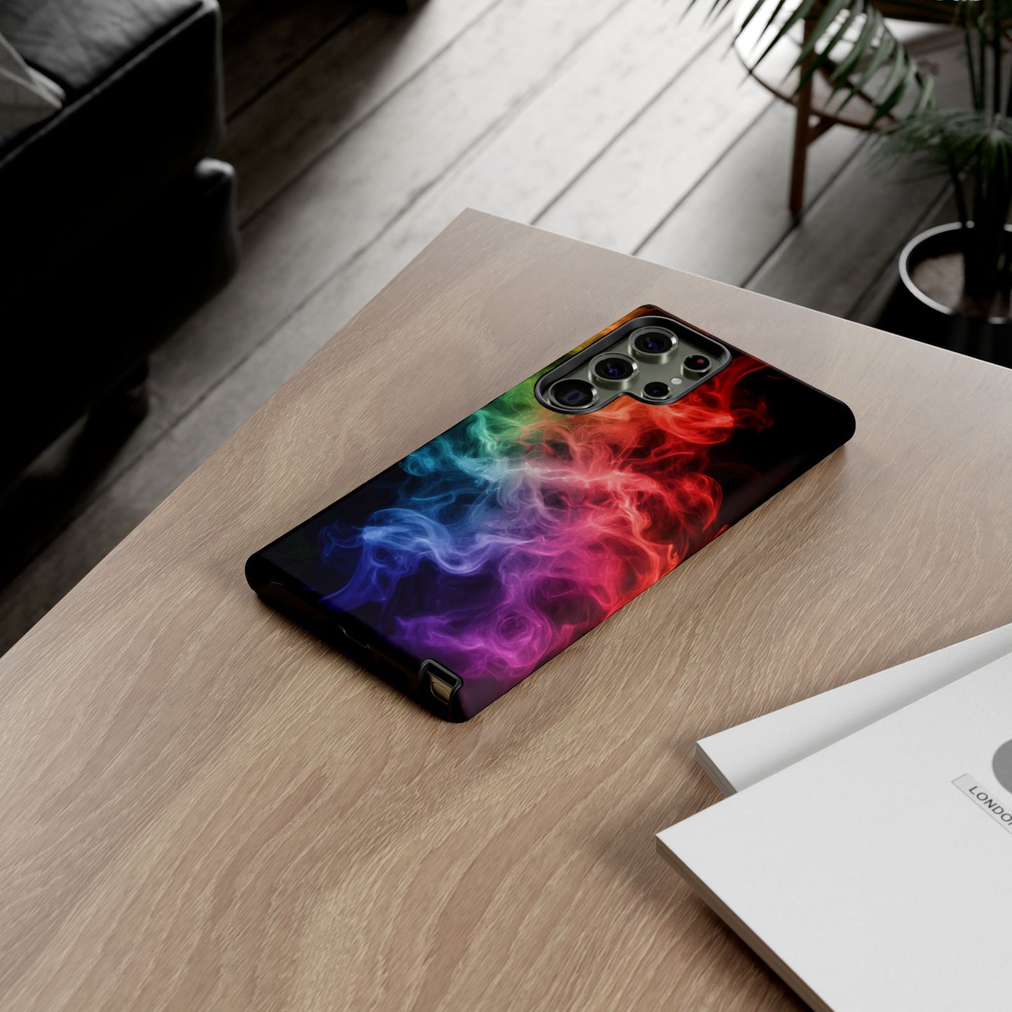 Samsung Galaxy Tough Case with Colorful Smoke Design