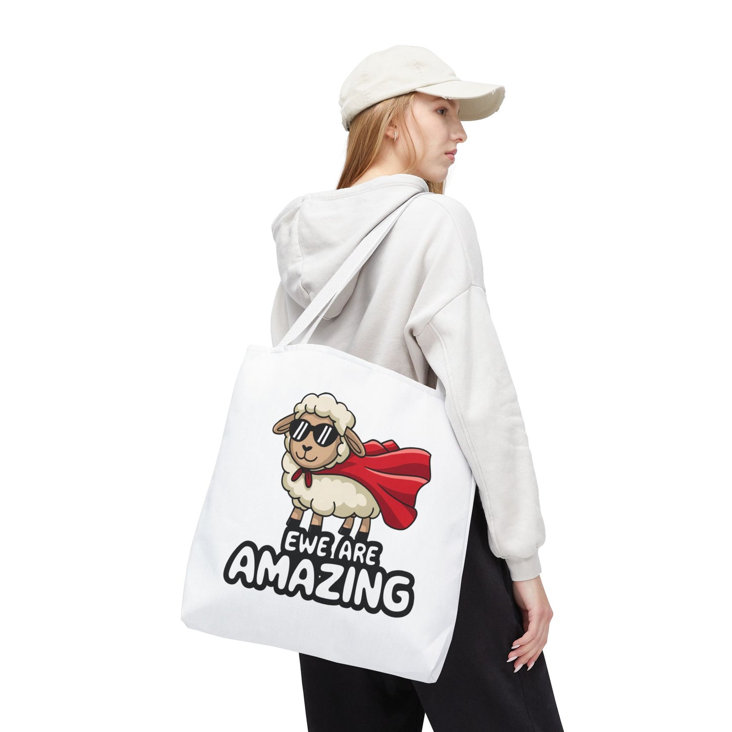 Sheep Tote Bag - Ewe Are Amazing Inspirational Bag Everyday Tote Funny Bag