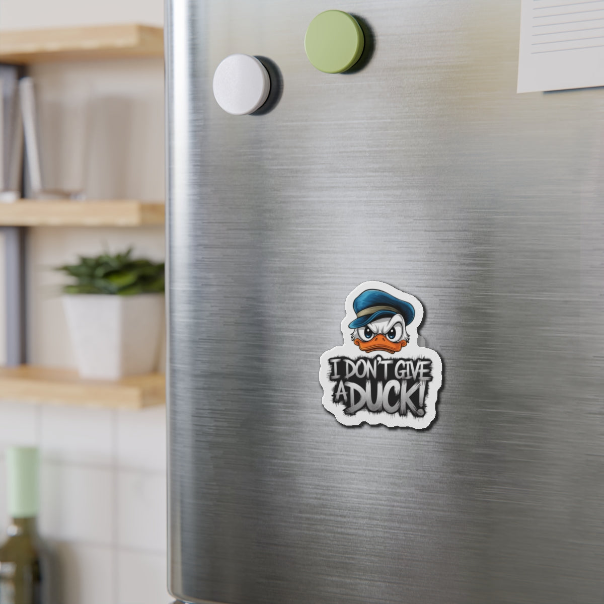 Angry Duck Die-Cut Magnet Fridge Magnet Kitchen Decor Refrigerator Art