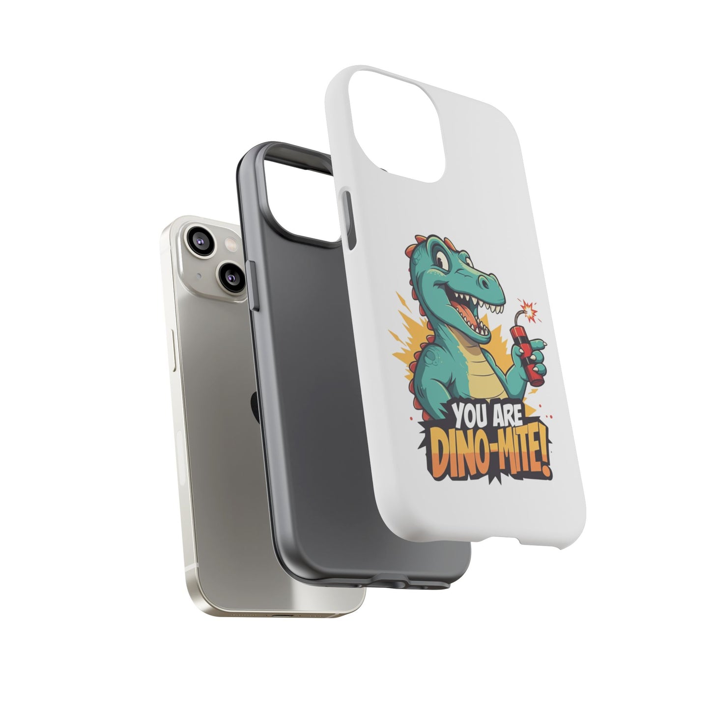 iPhone Case - Dino-Mite Pun Design