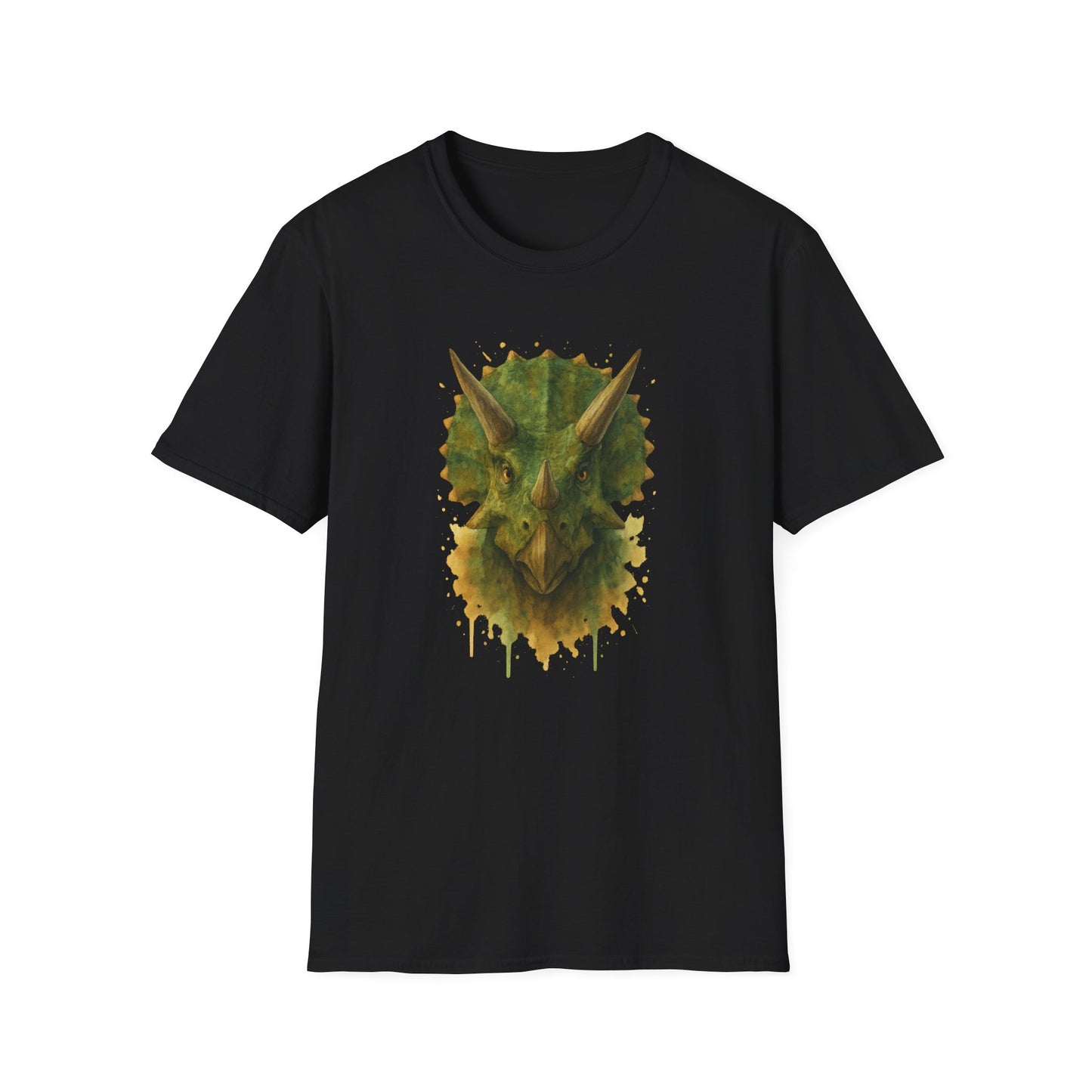 Watercolor Triceratops Dinosaur Shirt | Prehistoric Dino Tee for Women Men and Kids | Unique Gift, Nature Lover T-Shirt