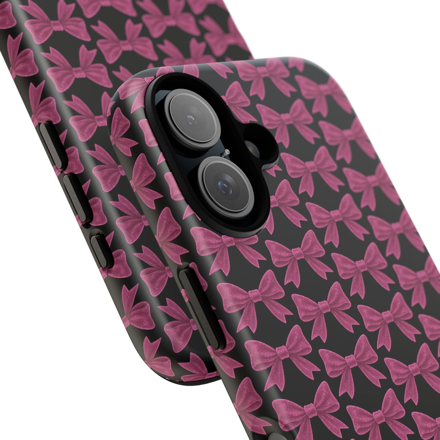 Pink Bow iPhone Case Coquette Aesthetic Phone Cover Glossy Y2K Girly Case Soft Girl Tech Accessory Cute iPhone Gift for Her