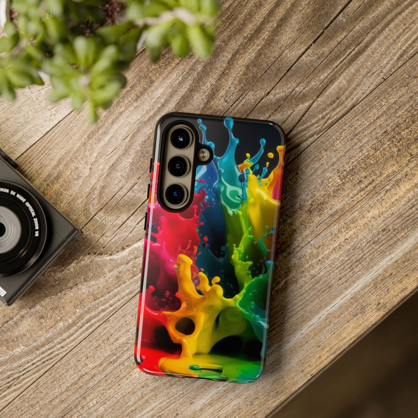 Vibrant Splash Samsung Phone Case - Tough Spectrum Splash Samsung Case