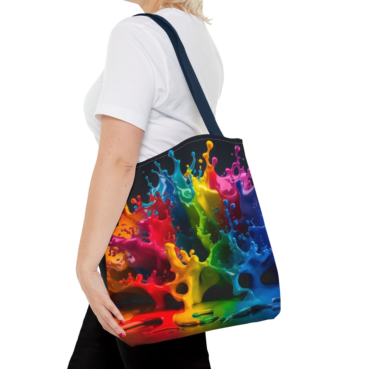 Colorful Splash Tote Bag - Vibrant Art for Every Occasion