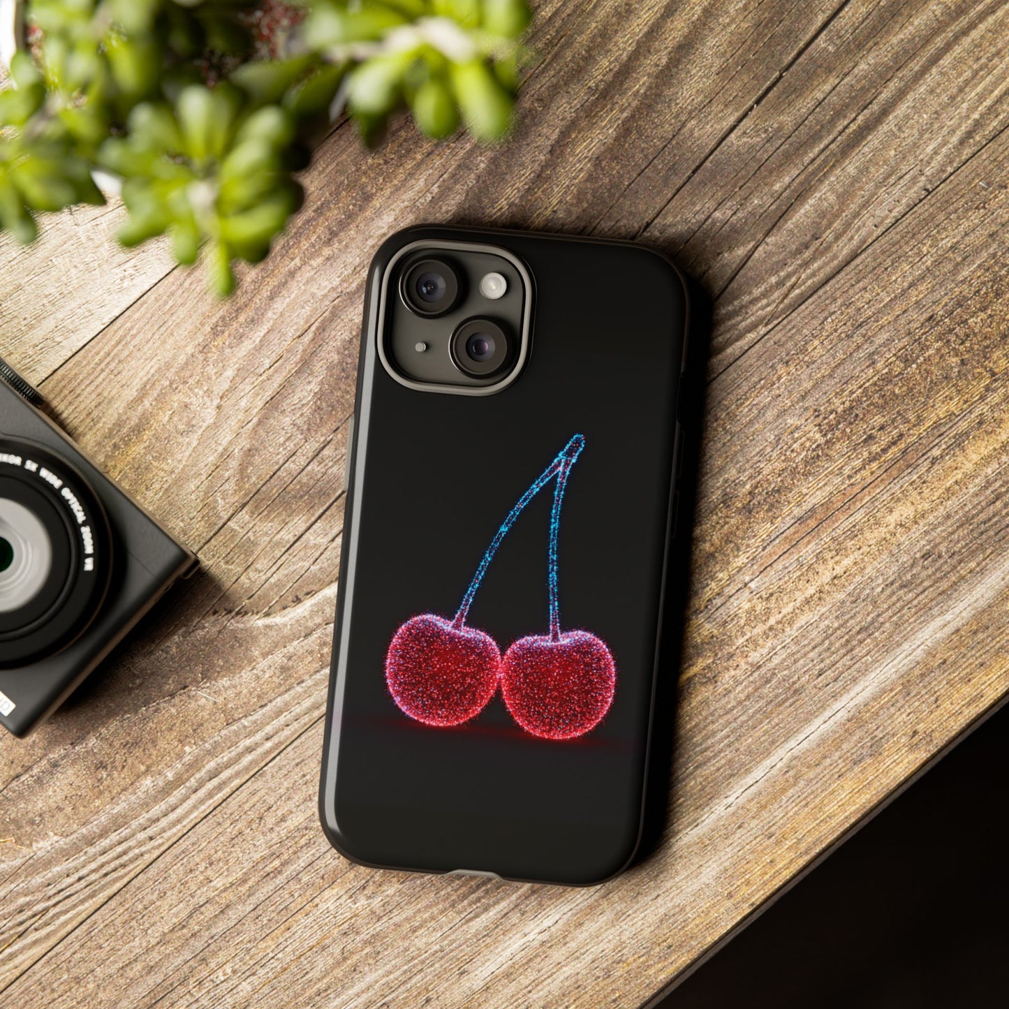 iPhone Case Bioluminescent Cherries Cherry Phone Case Cherry iPhone Case