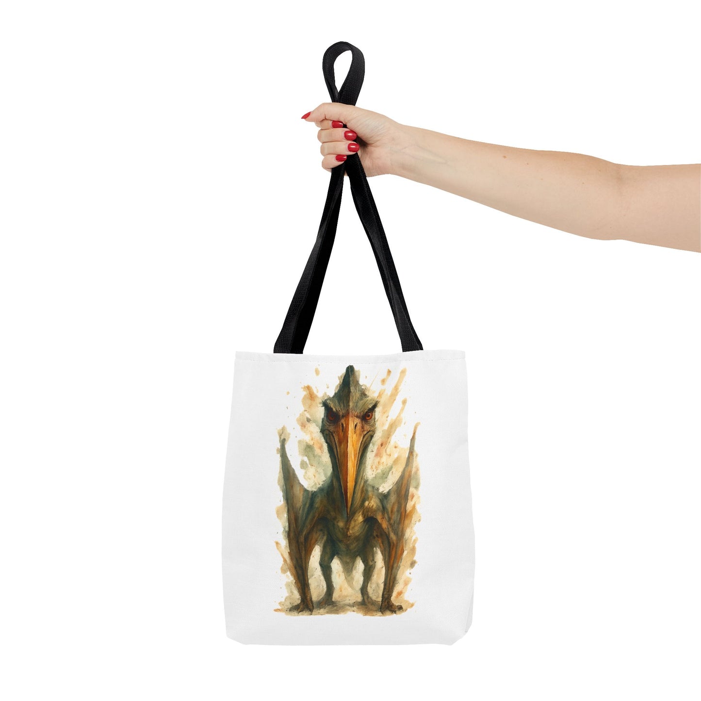 Quetzalcoatlus Tote Bag | Dinosaur Art Canvas Shopper | Prehistoric Pterosaur Gift for Dino Lovers | Eco-friendly Reusable Bag Jurassic Tote