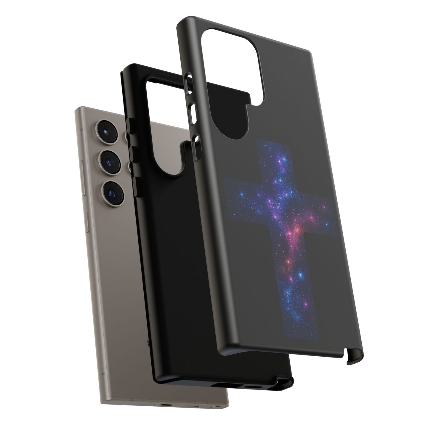 Samsung Phone Case - Galactic Cross Case Christian Phone Case Spiritual Samsung Case Religious Accessory Gift for Believers