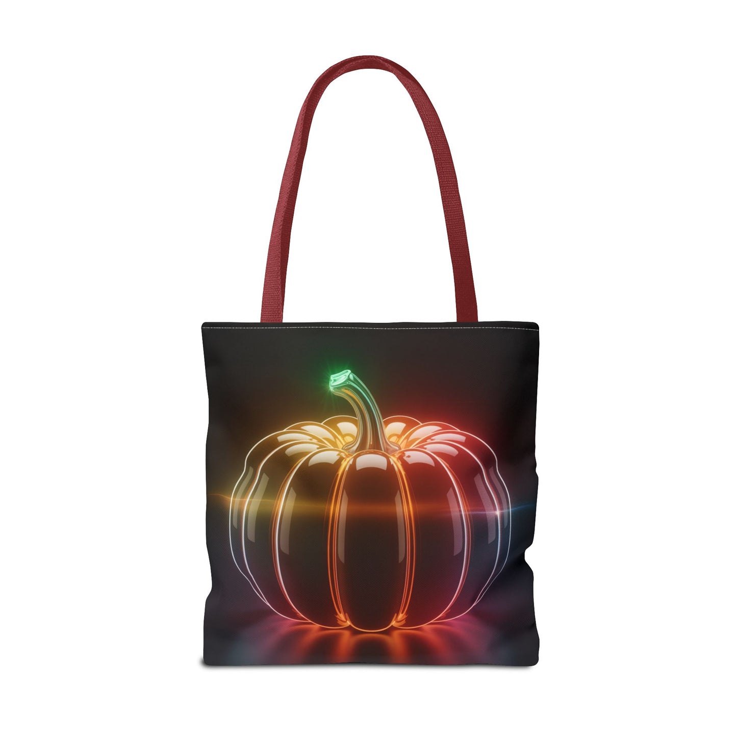 Neon Pumpkin Tote Bag, Glowing Halloween Bag, Modern Fall Tote, Pumpkin Aesthetic Accessory, Trick Or Treat Bag, Spooky Season Gift