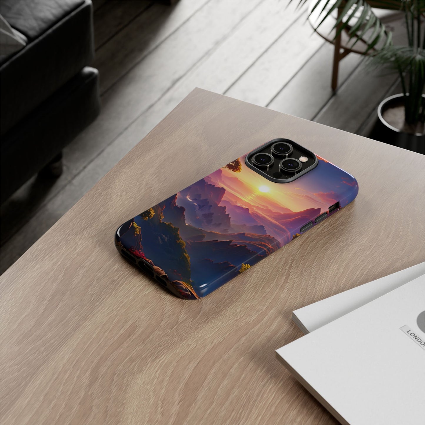 iPhone Tough Case - Artistic Sunset Landscape