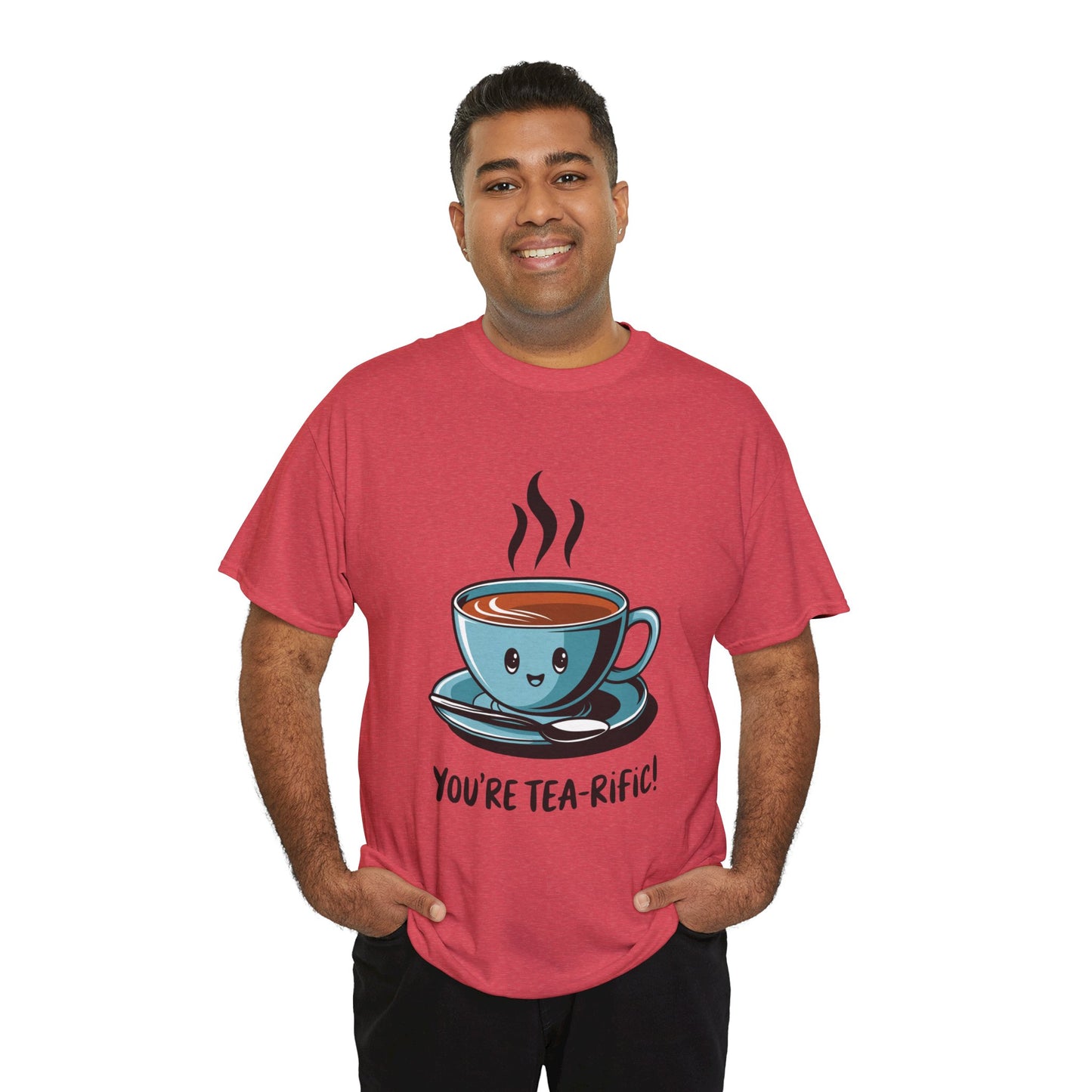 You’re Tea-Rific! Cute Tea Pun T-Shirt for Tea Lovers - Funny Gift, Kawaii Cup Graphic Tee - Unisex Soft Cotton Shirt