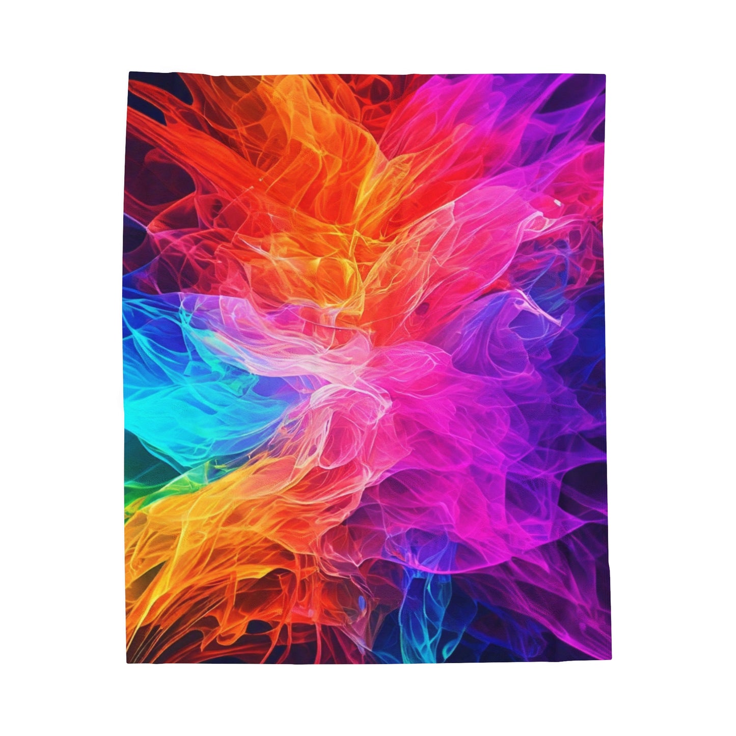 Plush Blanket Color Splash Design