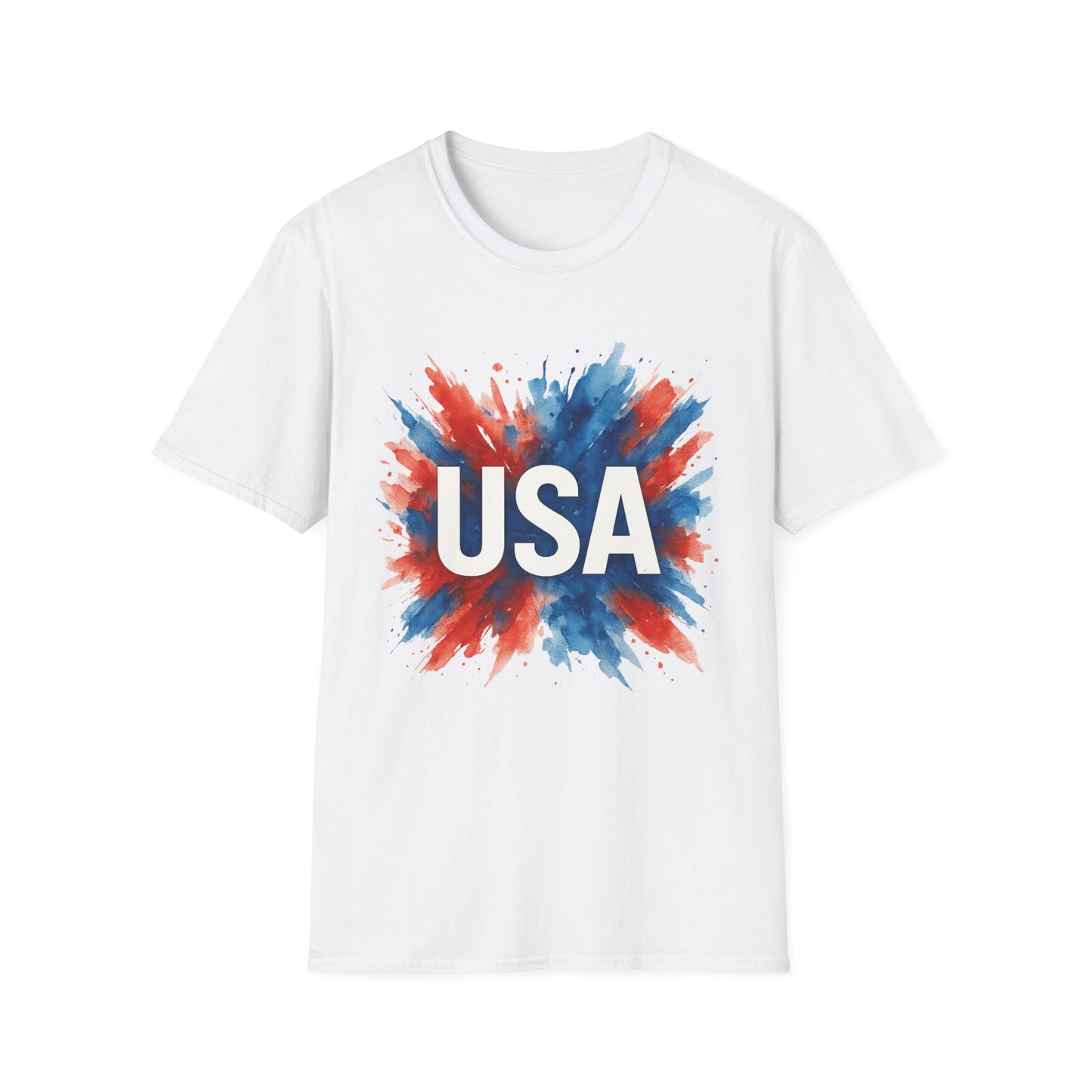 Watercolor USA T-Shirt Unisex | Red White Blue Shirt | Patriotic Graphic Tee | July 4th Shirt | Independence Day Tee | American Flag Shirt