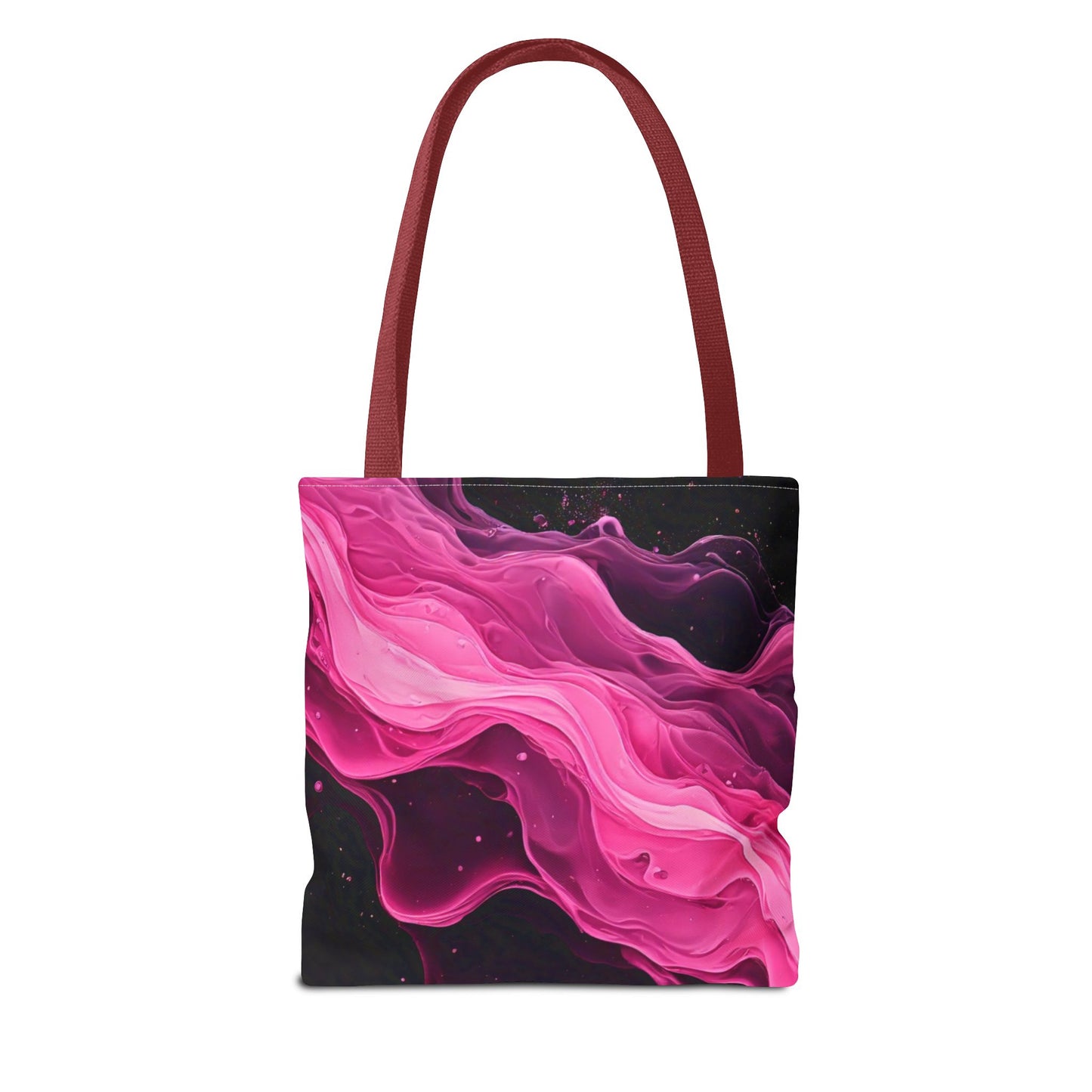Pink Abstract Tote Bag | Bold Magenta Swirl Art Print Tote | Abstract Expressionism Carryall | Statement Shopper | Canvas Tote Bag