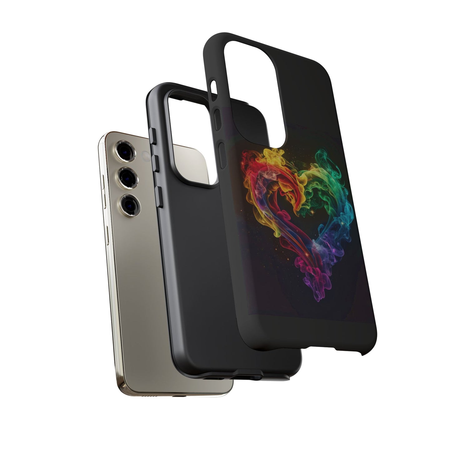 Samsung Galaxy Case - Colorful Heart Design