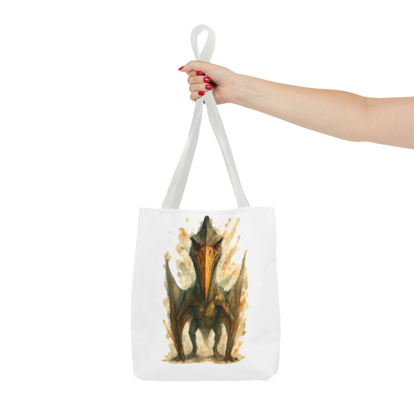 Quetzalcoatlus Tote Bag | Dinosaur Art Canvas Shopper | Prehistoric Pterosaur Gift for Dino Lovers | Eco-friendly Reusable Bag Jurassic Tote