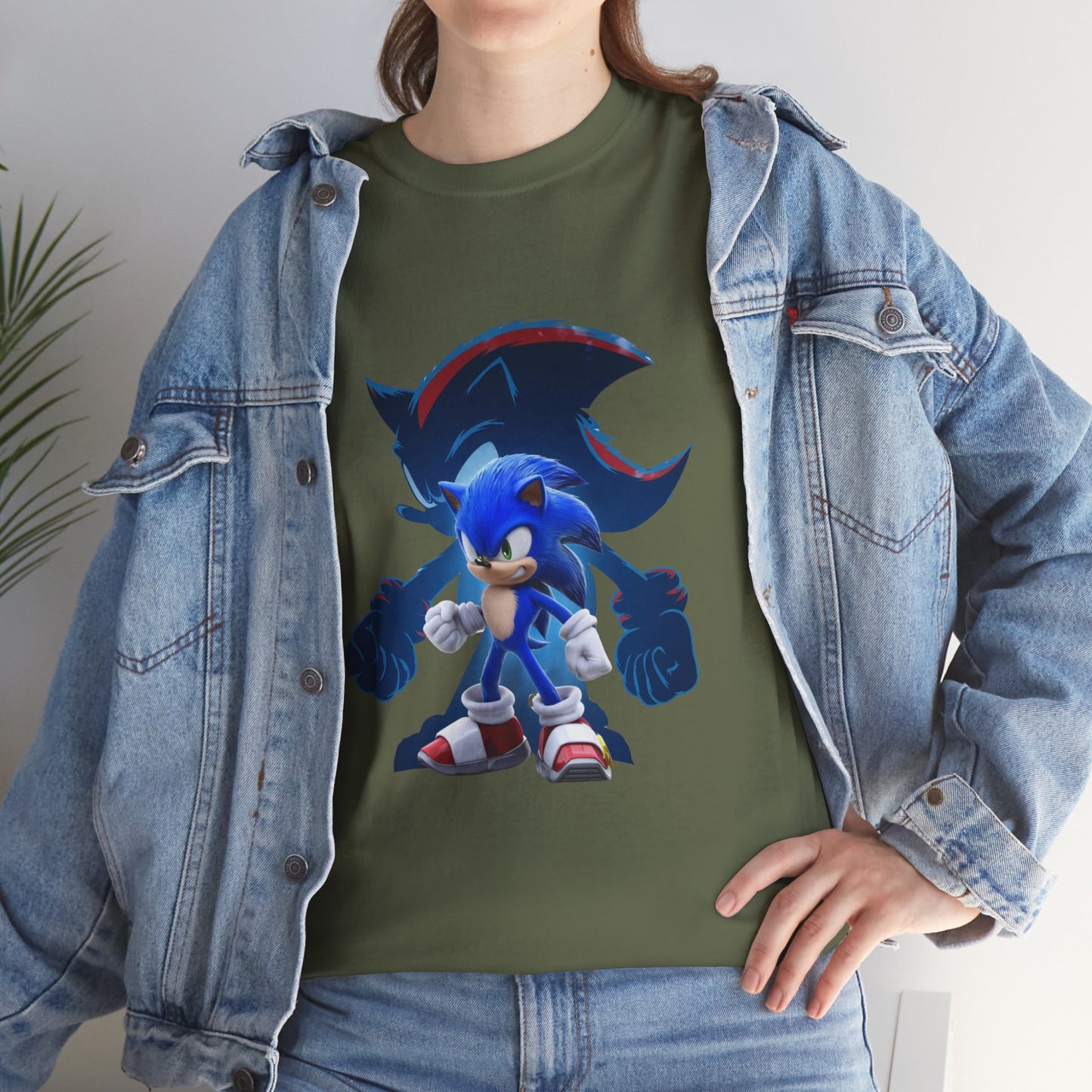 Blue Speed Hero Graphic Tee | Retro Gaming Legend T-Shirt | Fan Inspired Gamer Apparel | Cool Vintage Style Unisex Shirt for Adults & Teens