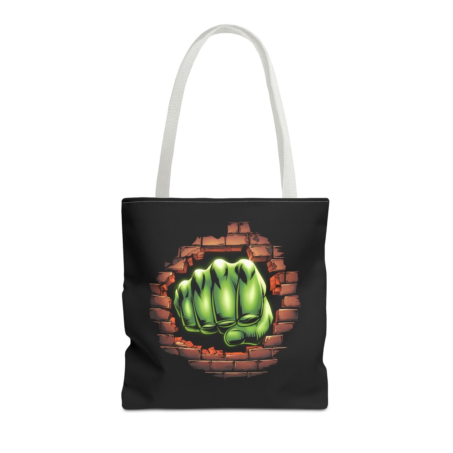 Green Fist Tote Bag, Comic Book Bag, Geeky Gift, Tote for Geeks, Reusable Bag