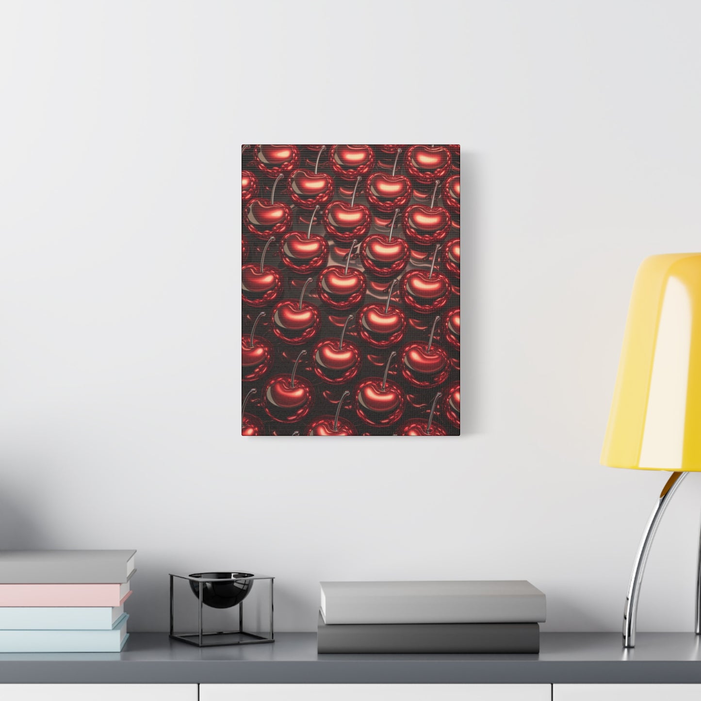 Canvas Wall Art - Colorful Shiny Cherries