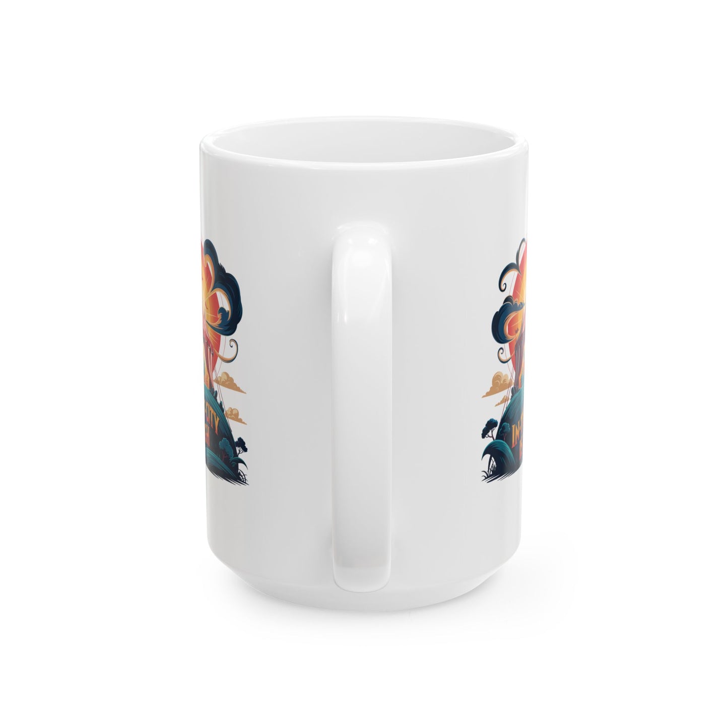 Funny Camping Coffee Mug • The In-Tent-City is High Pun Cup • Outdoor Adventure Gift • Festival Coffee Mug • Camping Humor Drinkware