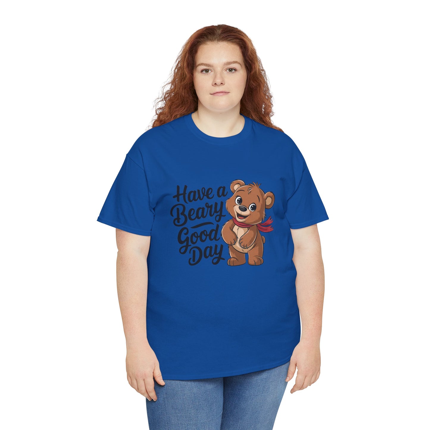 Have a Beary Good Day T-Shirt – Cute Bear Graphic Tee, Punny Animal Shirt, Funny Animal Lover Gift, Happy Positive Vibes Graphic T-Shirt