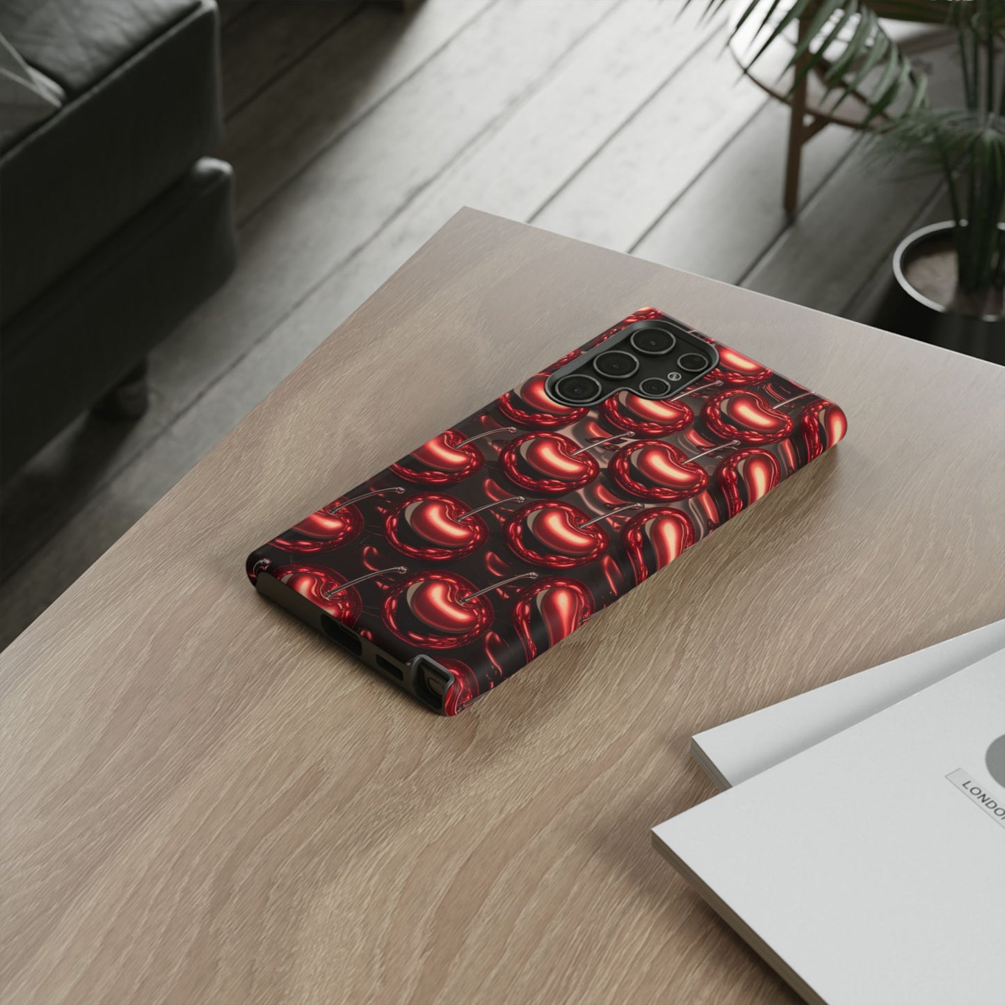 Phone Case - Shiny Cherries Design for Samsung Galaxy