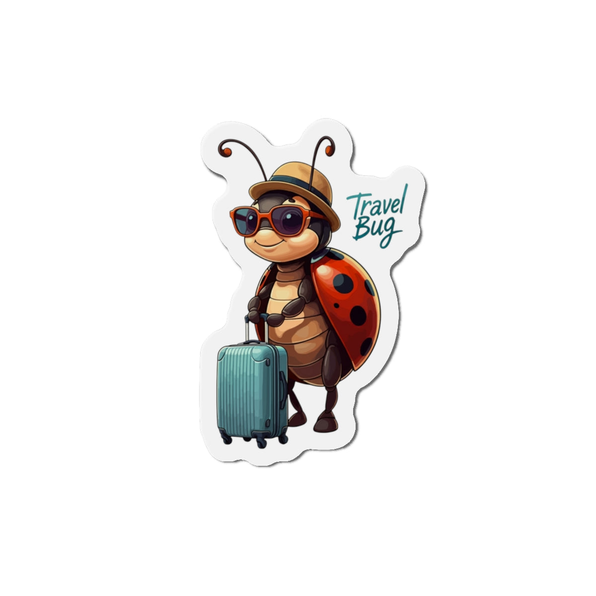 Die-Cut Magnet Ladybug Travel Bug Kitchen Decor Fridge Art Home Decor