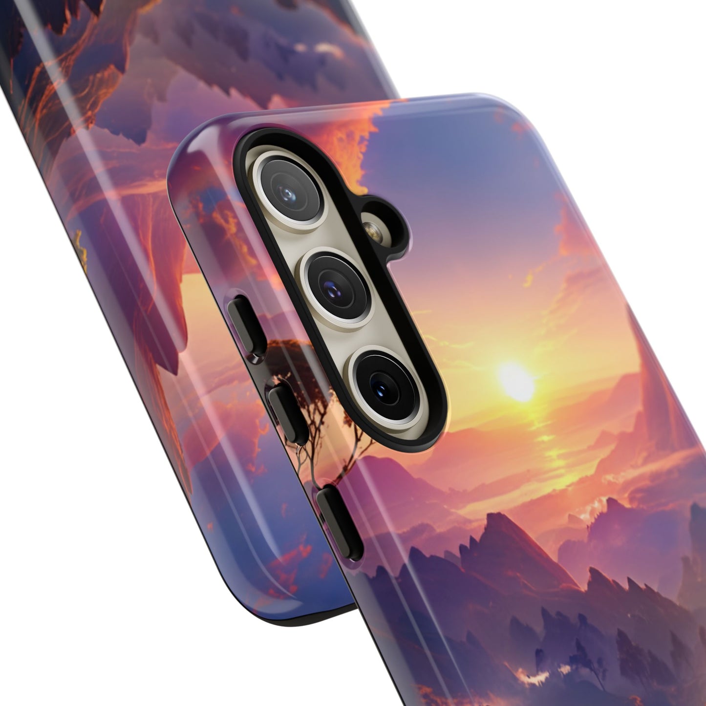Samsung Tough Case Sunset Landscape Illustration