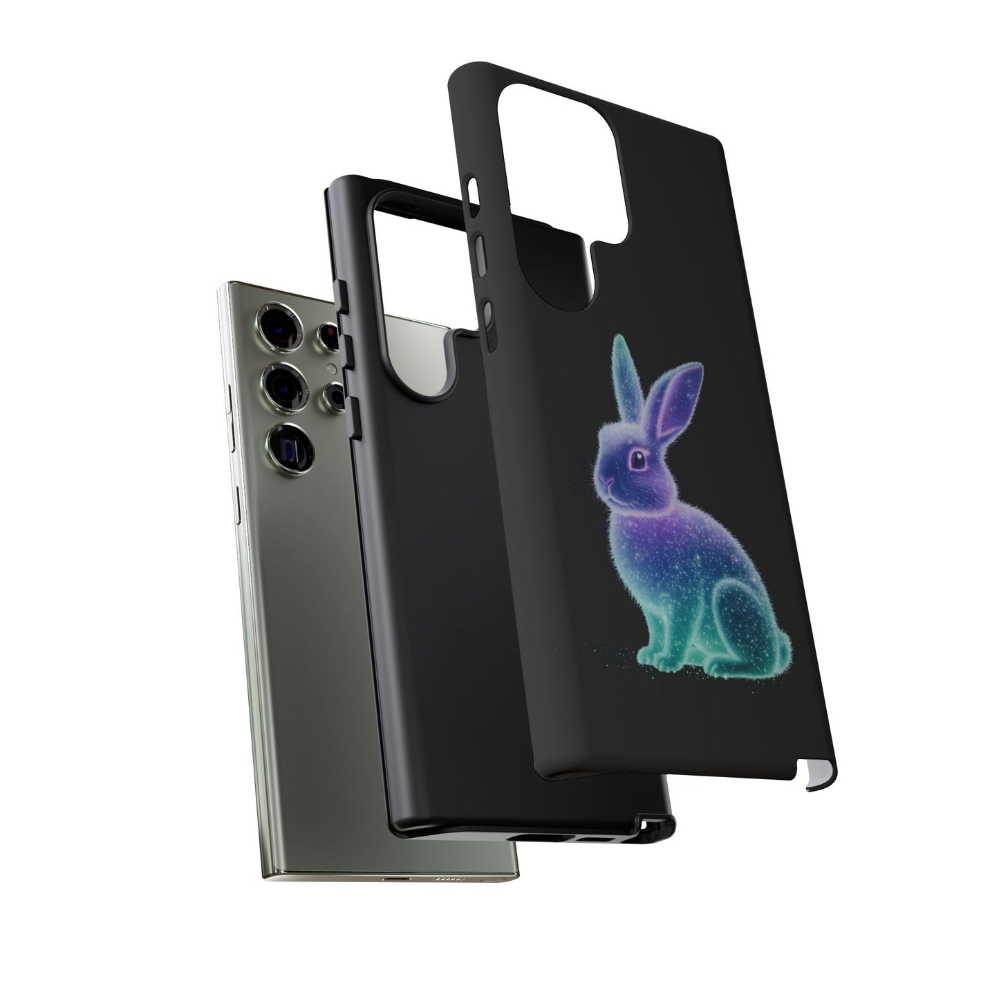 Samsung Case Bioluminescent Easter Bunny Design Easter Phone Case Easter Bunny Samsung Case Easter Accessory