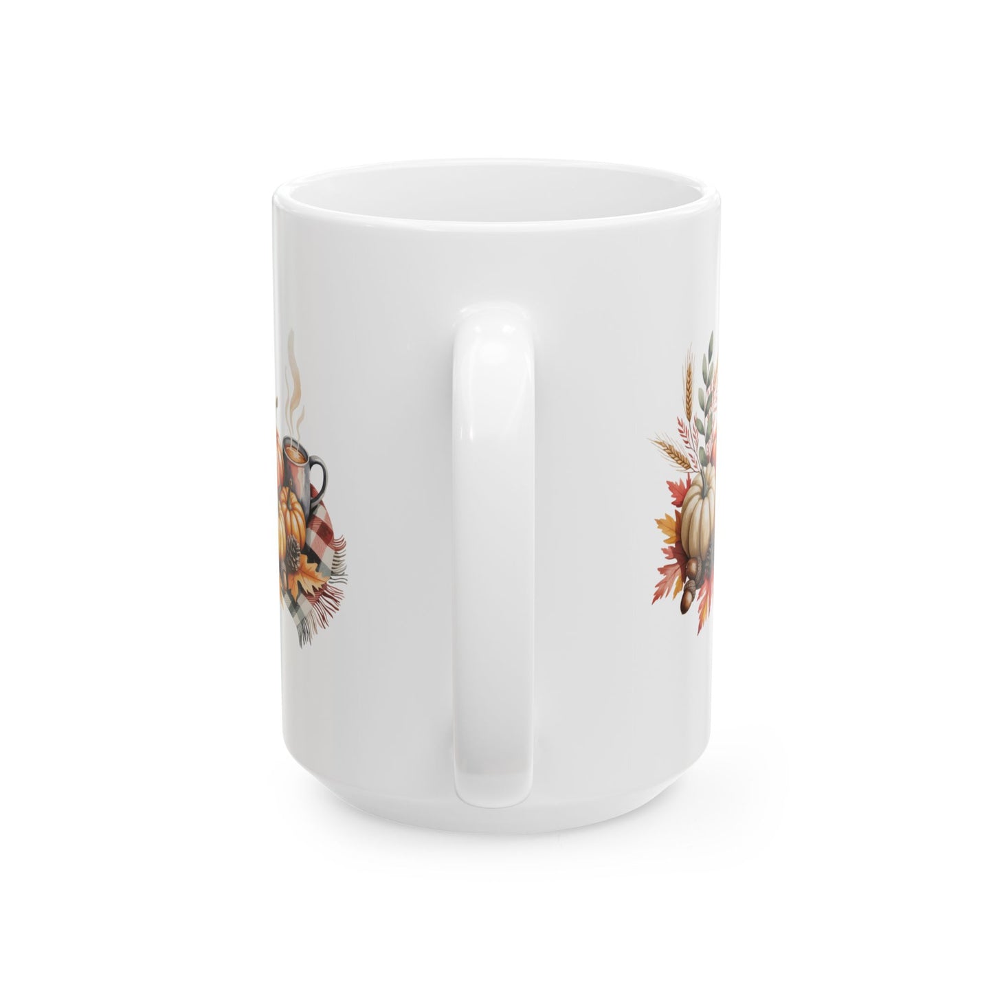 Autumn Harvest Ceramic Mug - Perfect for Fall Coffee Lovers, Pumpkin Spice, Thanksgiving, Cozy Home Decor, Gift for Friends
