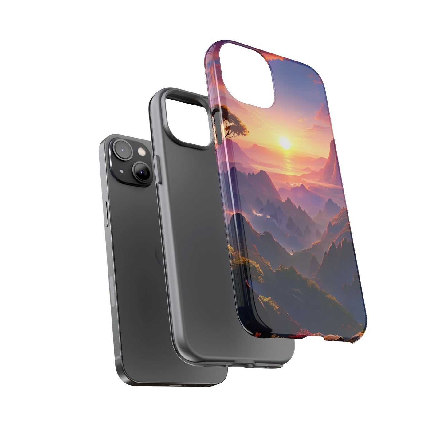 iPhone Tough Case - Artistic Sunset Landscape