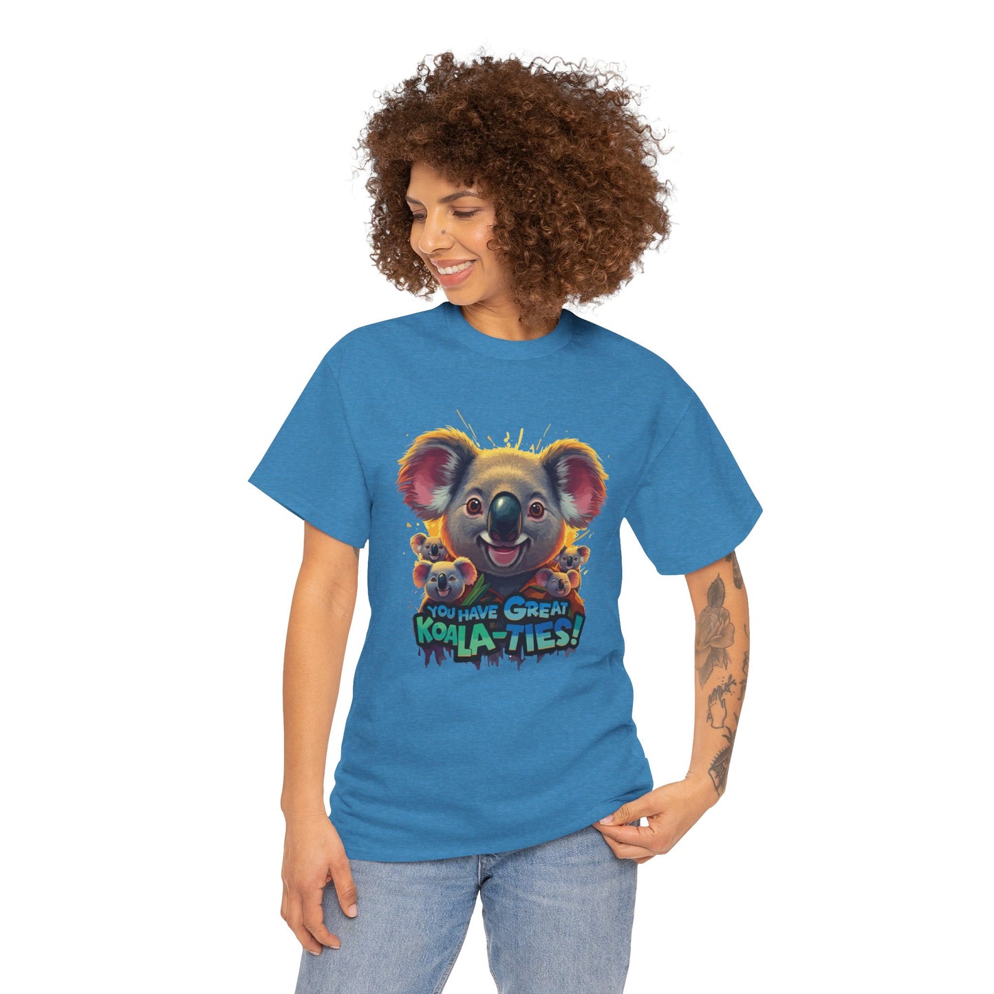 You Have Great Koala‑ties Tee – Cute Koala Pun T‑Shirt, Animal Lover Gift, Funny Wildlife Graphic, Unisex Casual Tee