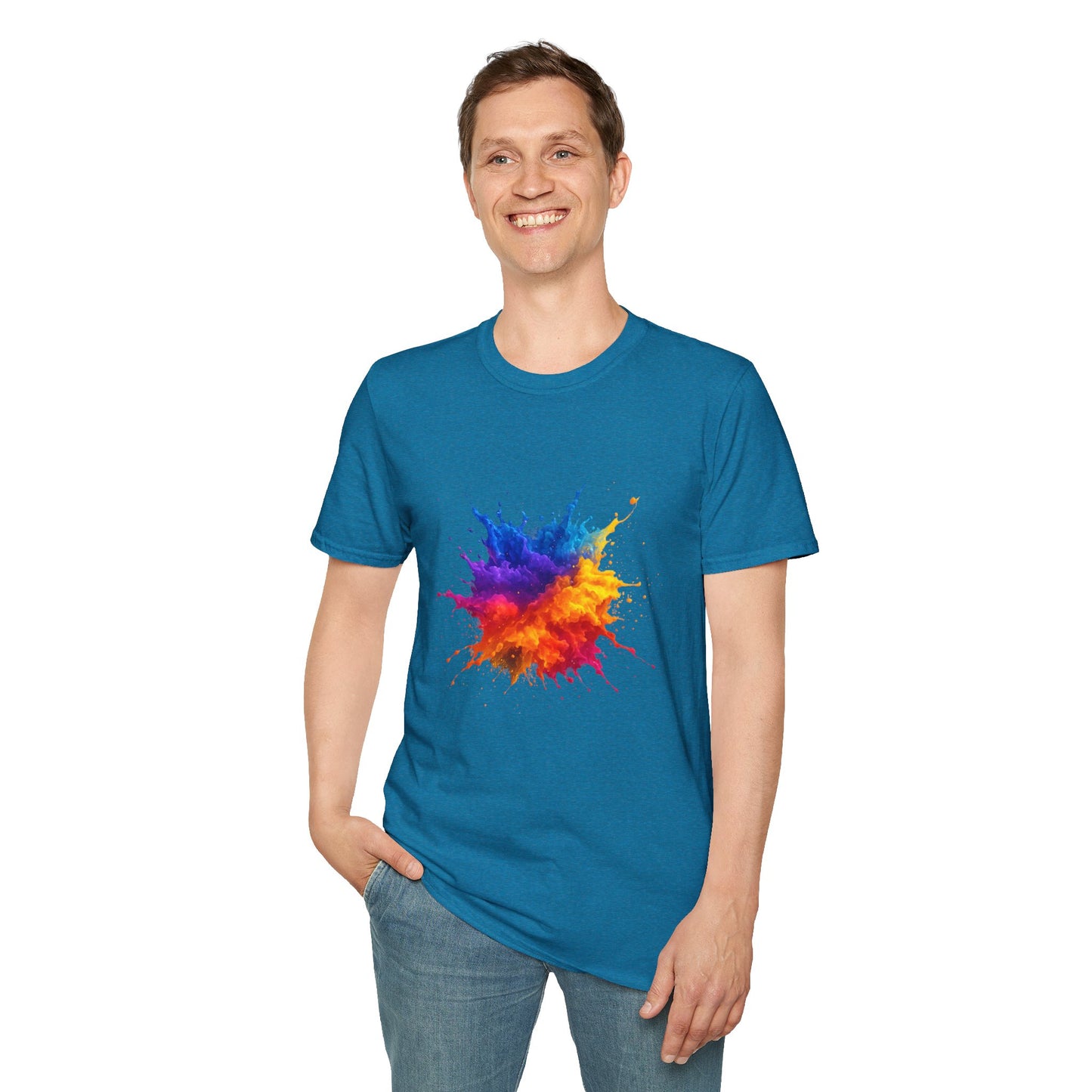 Color Burst Paint Splash Shirt – Vibrant Abstract Art Tee for Creatives & Color Lovers Colorful Apparel