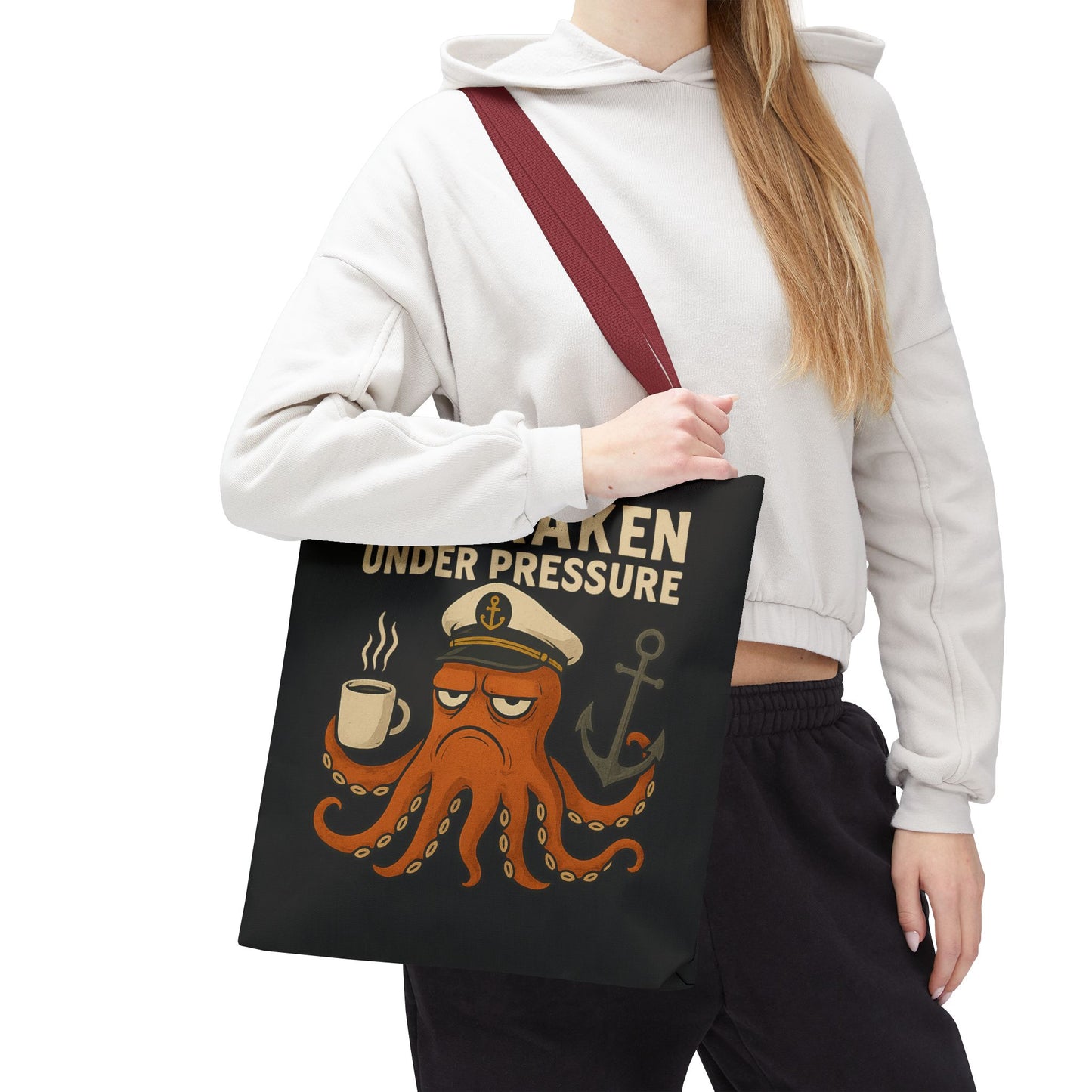 Stressed Octopus Tote Bag Nautical Bag Beach Tote Ocean Reusable Bag Seaside