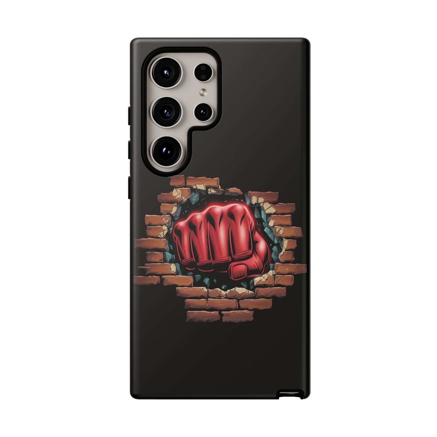Samsung Galaxy Tough Case - Red Fist Smashing Design
