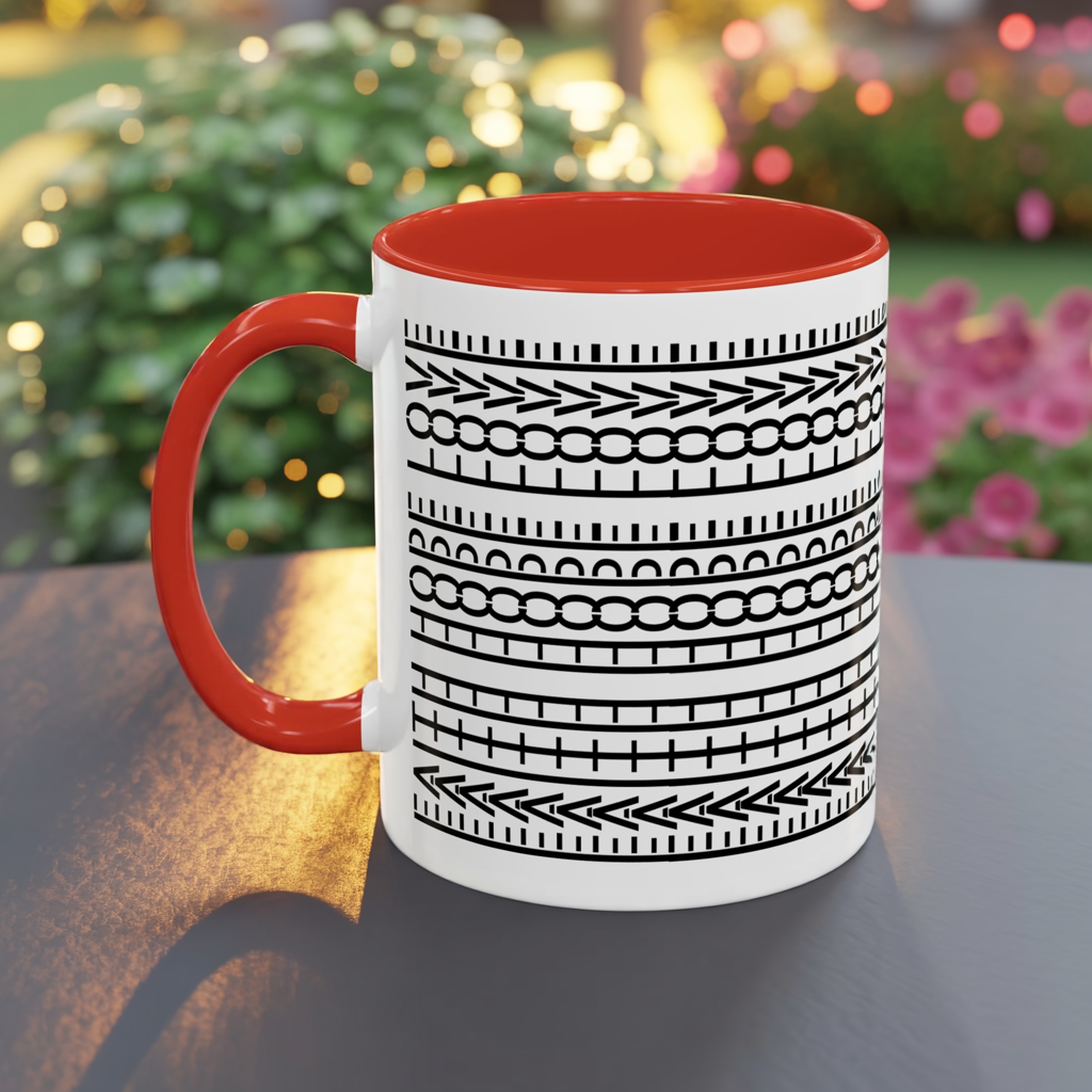 Hidden Message Mug - Faith Hope Love Mug with Vertical Text Wrap, 11oz Christian Coffee Cup, Modern Minimalist Scripture Gift