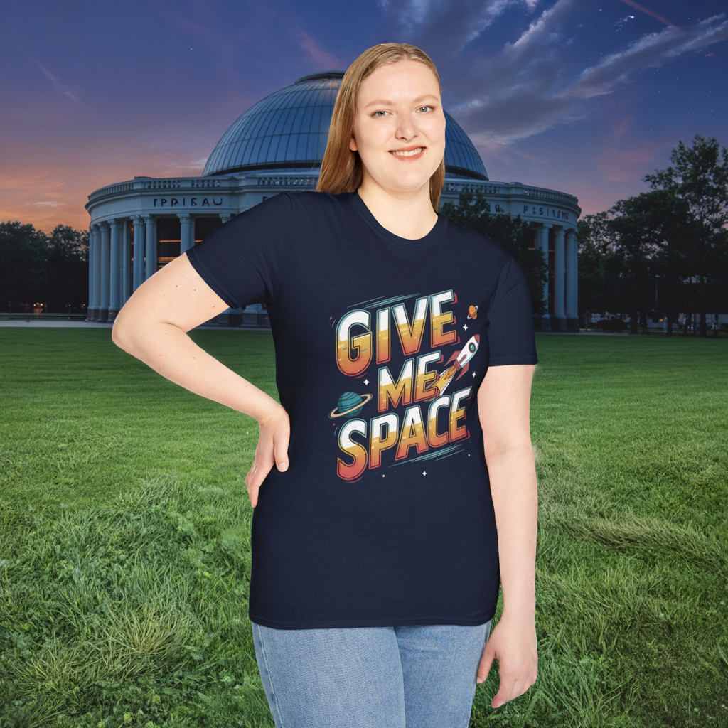 Give Me Space Shirt | Funny Space T-Shirt for Men Women | Rocket Planet Graphic Tee | Sarcastic Galaxy Shirt | Gift for Introverts
