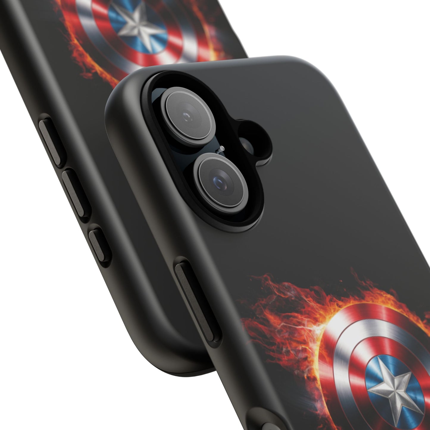 iPhone Case - Captain America Shield in Flames