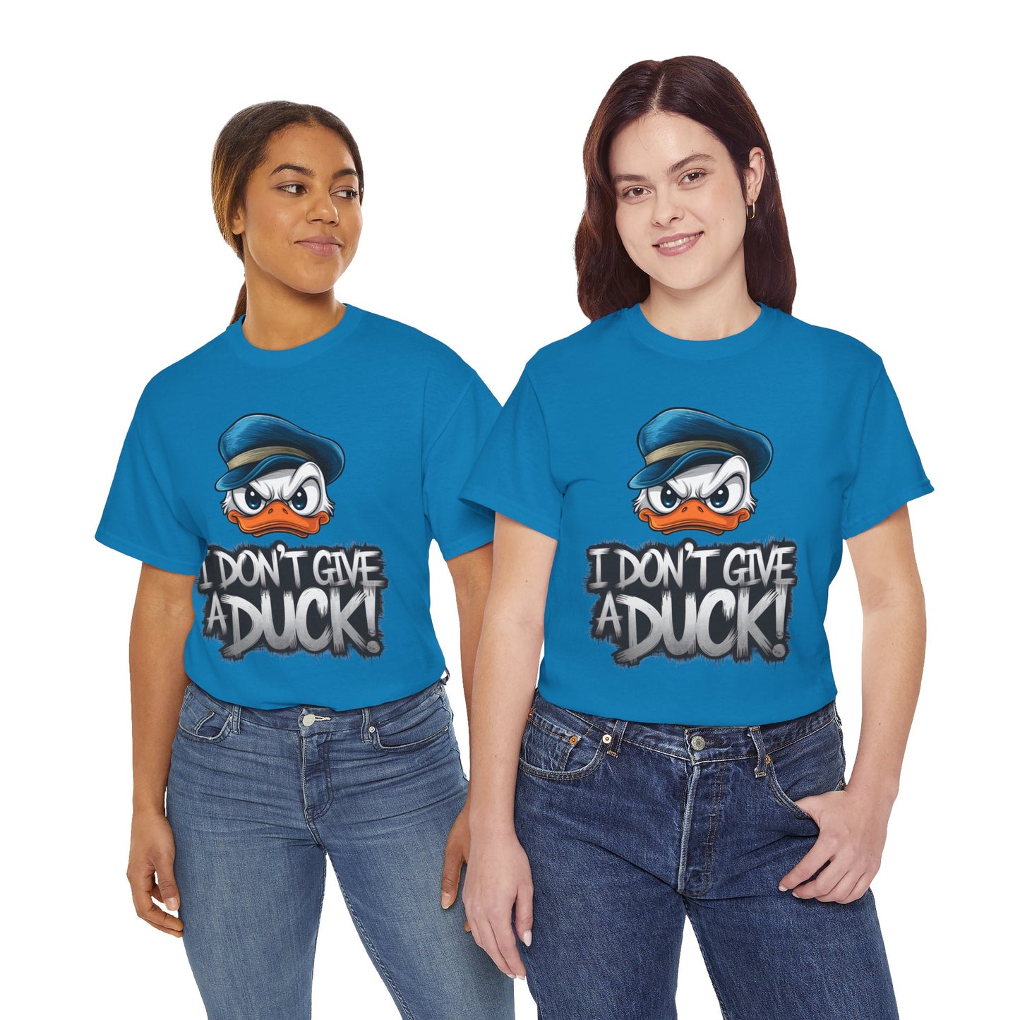 I Don’t Give a Duck Shirt – Funny Grumpy Duck Tee – Sarcastic Animal Graphic Shirt – Unisex Gift for Duck Lovers & Meme Fans