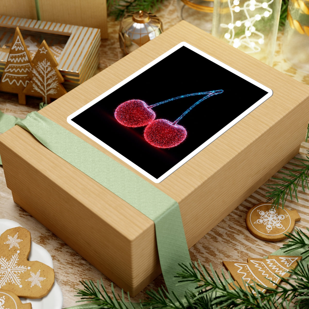 Cherry Stickers Cherry Decor Cherry Decal Fruit Stickers