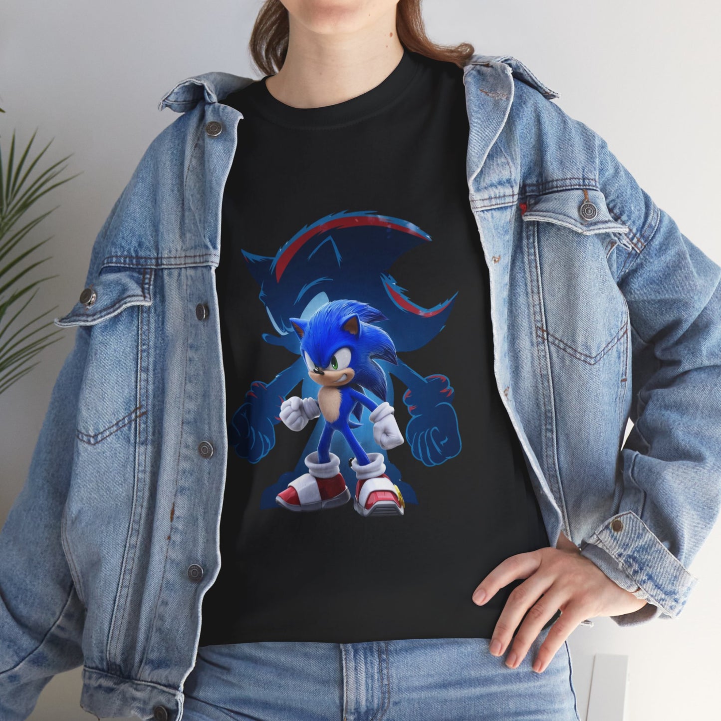 Blue Speed Hero Graphic Tee | Retro Gaming Legend T-Shirt | Fan Inspired Gamer Apparel | Cool Vintage Style Unisex Shirt for Adults & Teens