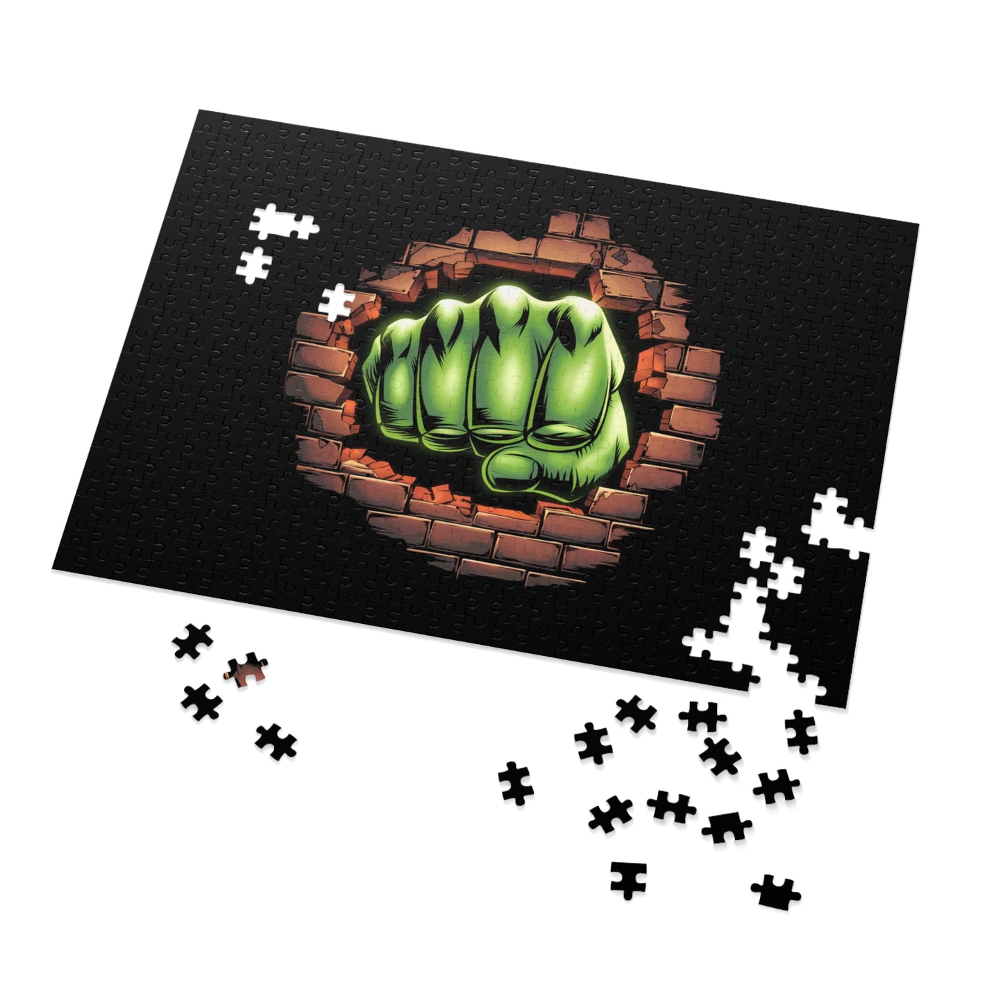 Green Jigsaw Puzzle Comic Book Game Geeky Puzzle for Geeks