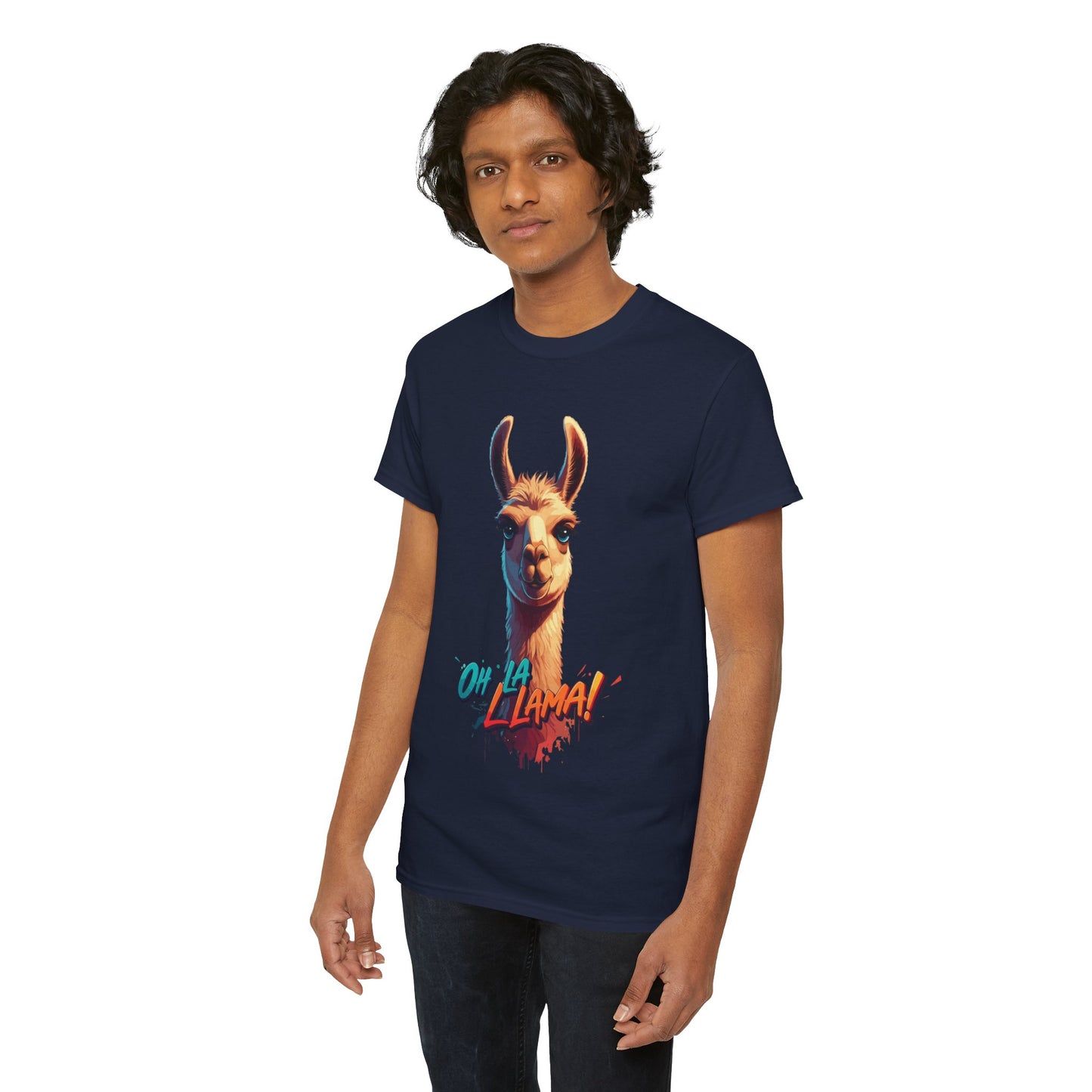 Oh la Llama Graphic Tee | Fun Llama T-Shirt, Cute Animal Lover Shirt, Llama Lover Gift, Quirky Party Tee, Trending Llama Fashion