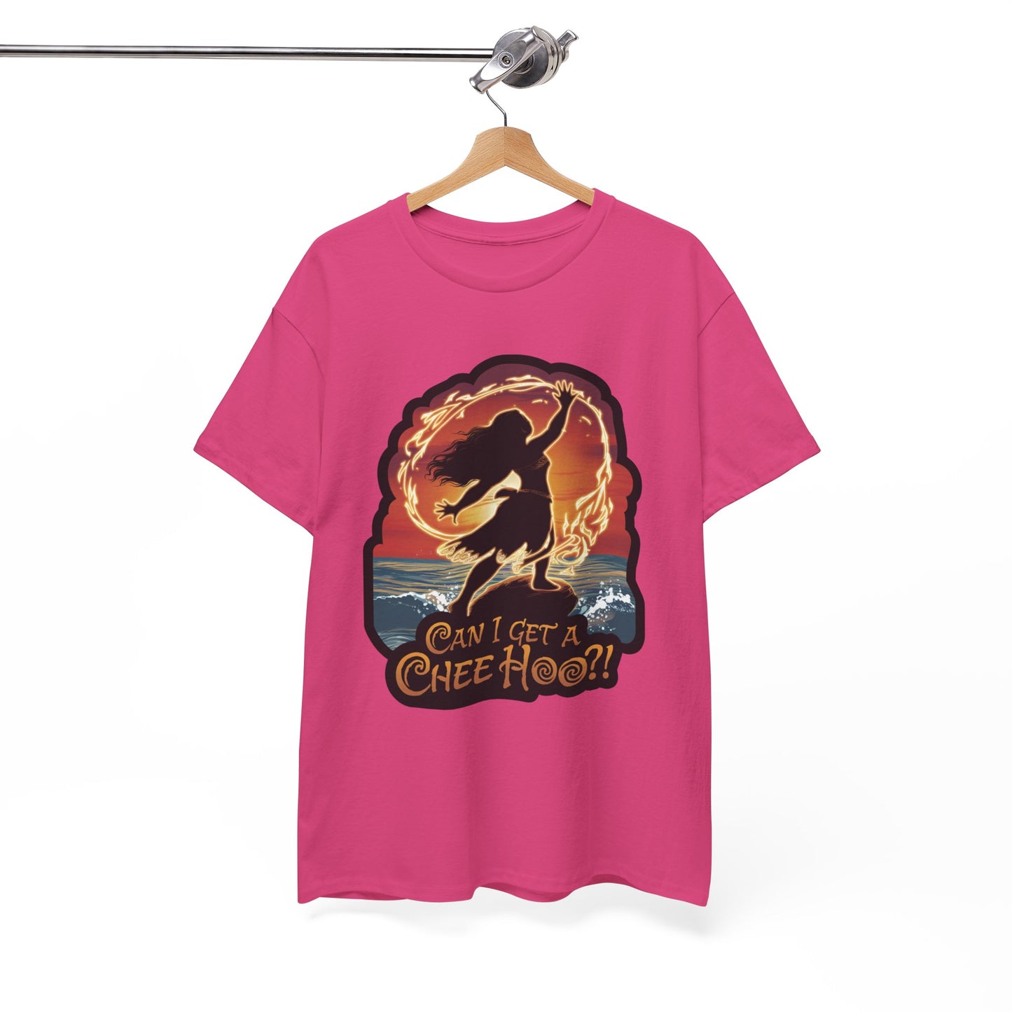 Can I Get a Chee Hoo Shirt – Hawaiian Island Vibes Tee – Hula Dancer Sunset Graphic T-Shirt – Polynesian Luau Party Unisex Top